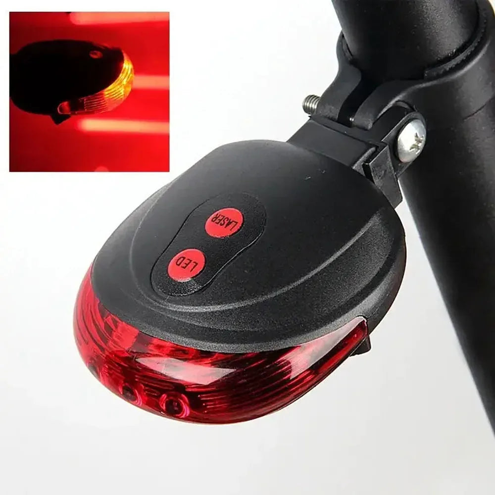 5 LED Fahrrad Rücklicht mit Laser für Sicherheit – clever-campen Camping & Outdoor Schweiz