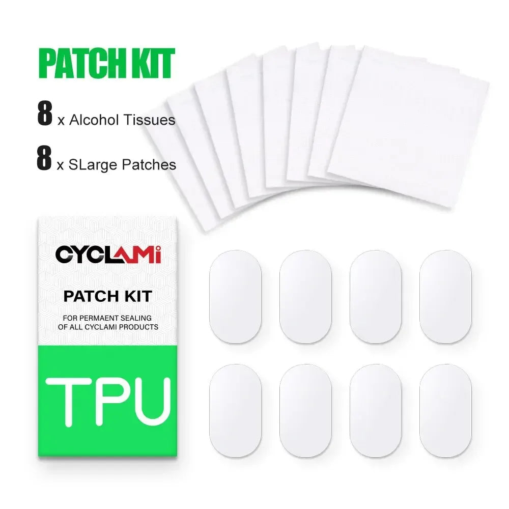 CYCLAMI Fahrrad Reparaturset mit 8 Patches und Tüchern – clever-campen Camping & Outdoor Schweiz