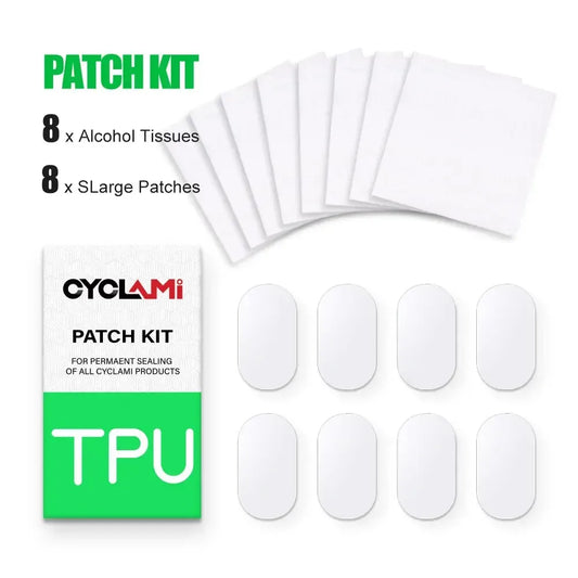 CYCLAMI Fahrrad Reparaturset mit 8 Patches und Tüchern – clever-campen Camping & Outdoor Schweiz