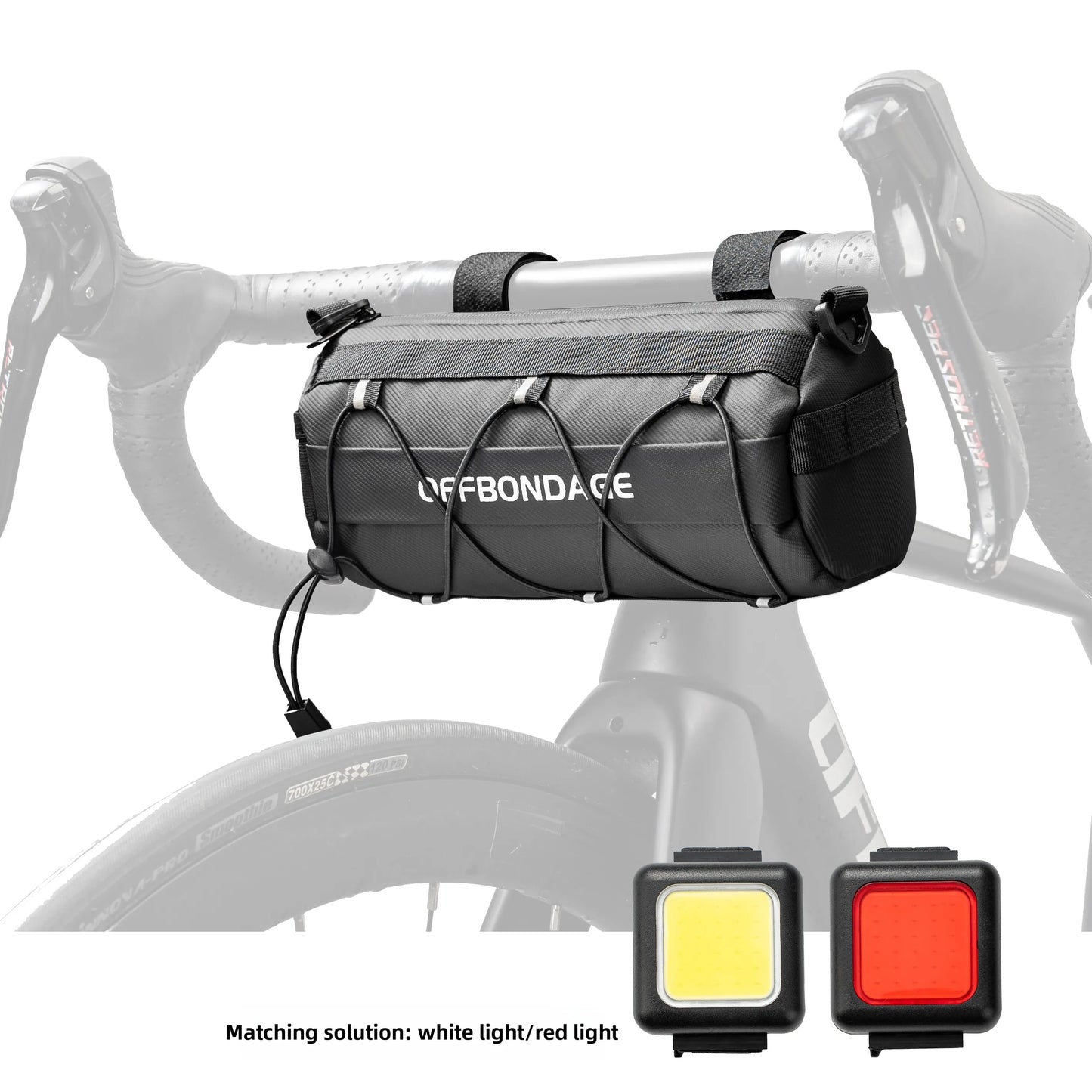 Wasserdichte Fahrradtasche für Lenker mit grossem Stauraum