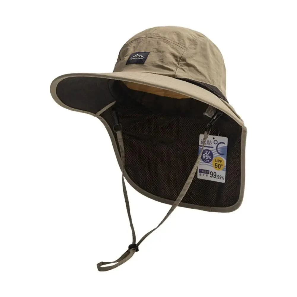 Unisex Sommerhut mit breiter Krempe und Nackenschutz