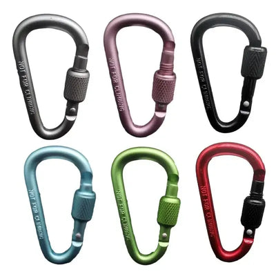 Aluminium Karabiner D-Form für Zeltzubehör – clever-campen Camping & Outdoor Schweiz