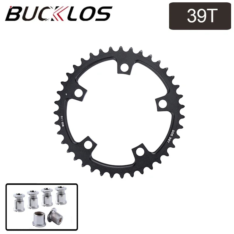 BUCKLOS Kettenblatt 110 BCD für Rennrad 34/36/39/50/52/53T