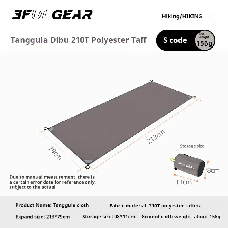 Wasserdichte Zeltunterlage aus 15D Nylon für Camping