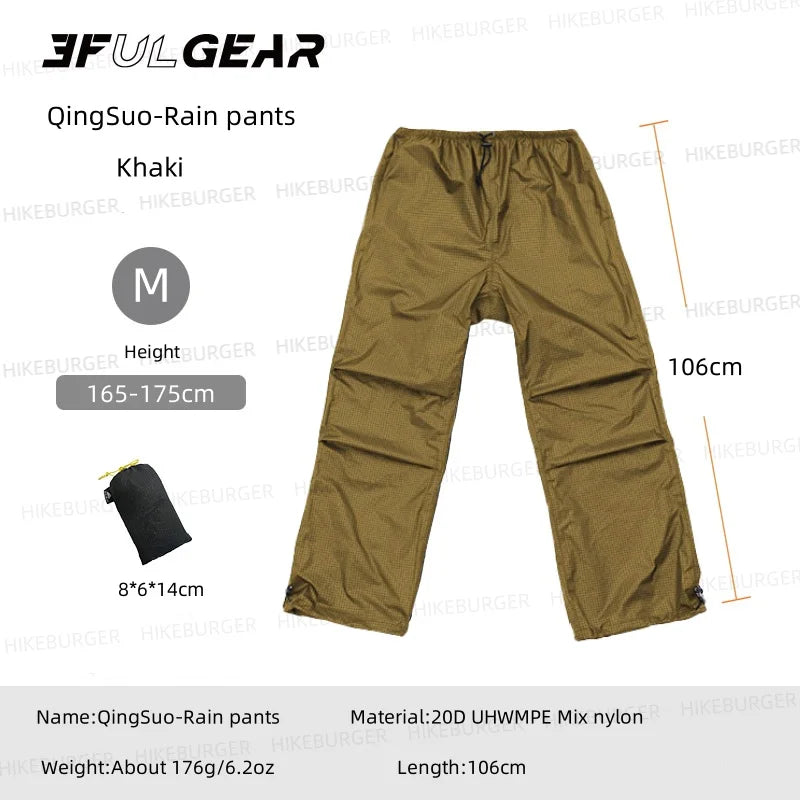 3F UL GEAR QingSuo Spilt Regenponcho - Ultraleicht