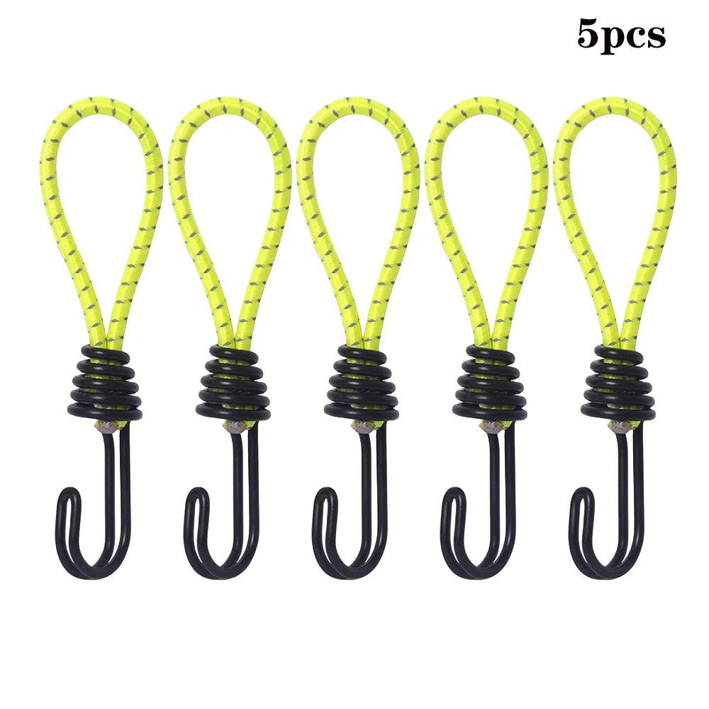 4er Set Gummiseil mit Haken für Camping und Outdoor