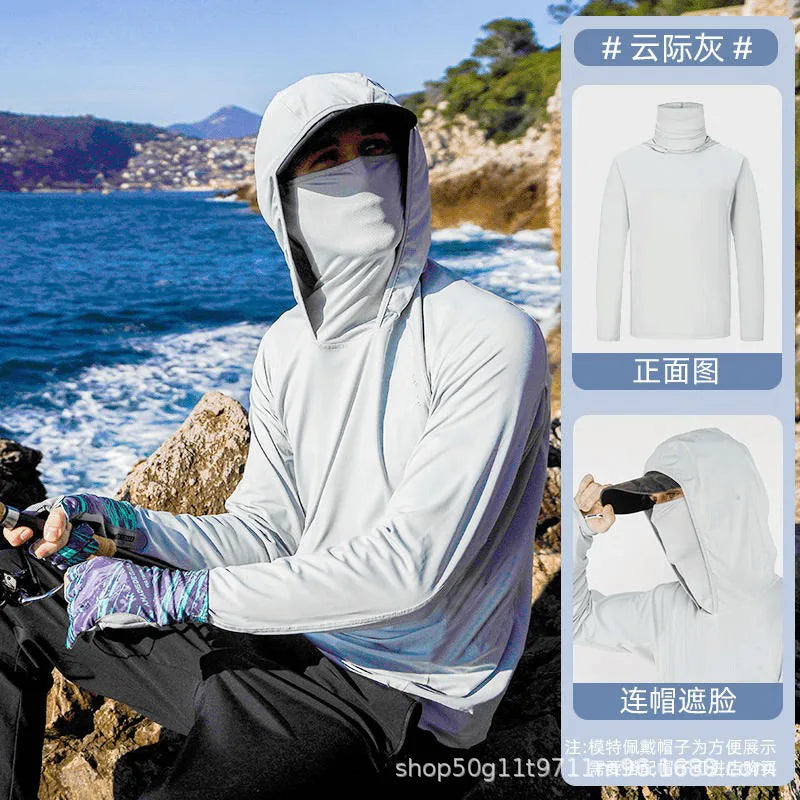 Sommer-Sonnen-Schutz-Shirt für Männer zum Angeln