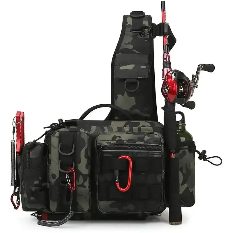 Angler Rucksack mit Köderbox und Rutenhalter – clever-campen Camping & Outdoor Schweiz