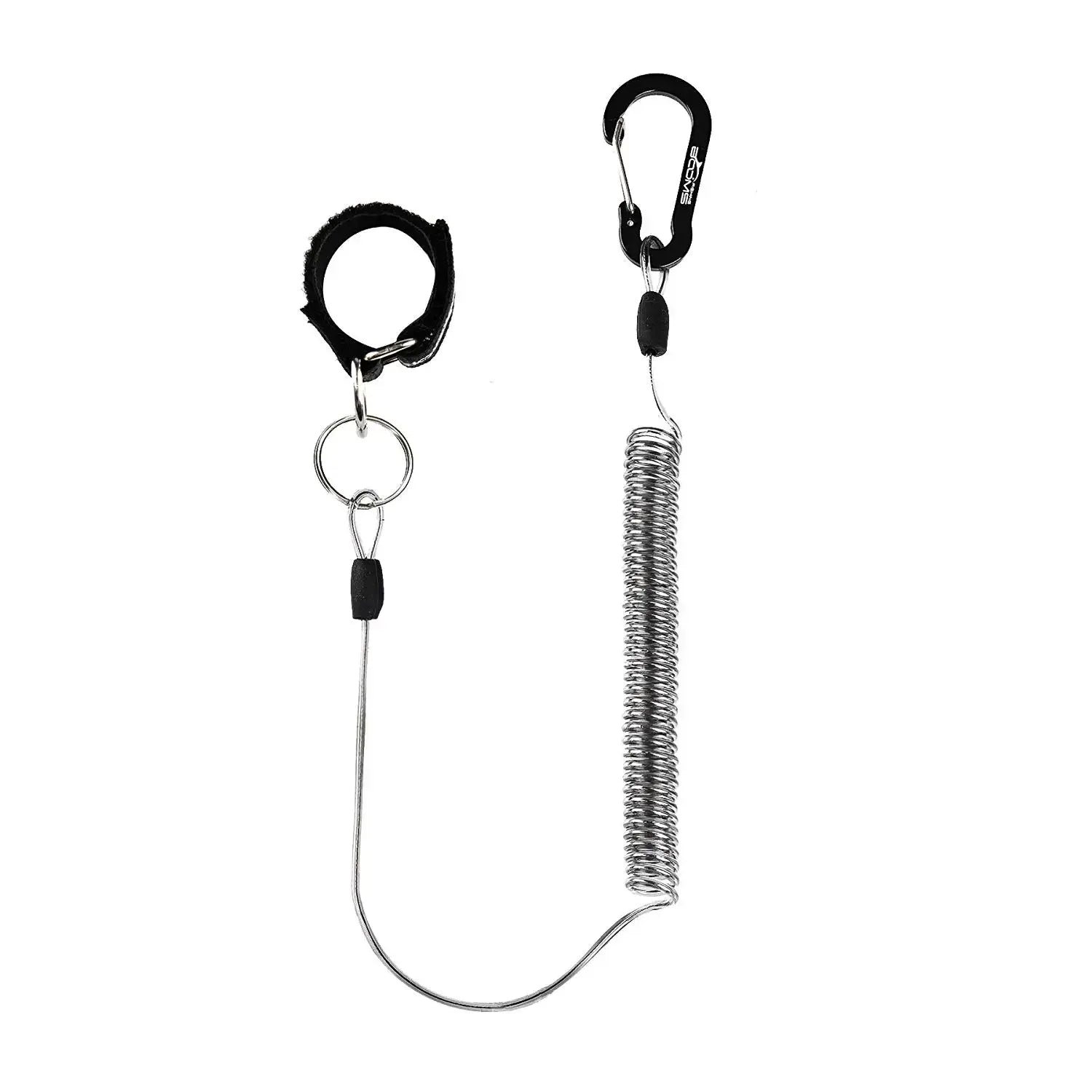 Coiled Lanyard mit Karabiner für Angelruten und Netze – clever-campen Camping & Outdoor Schweiz