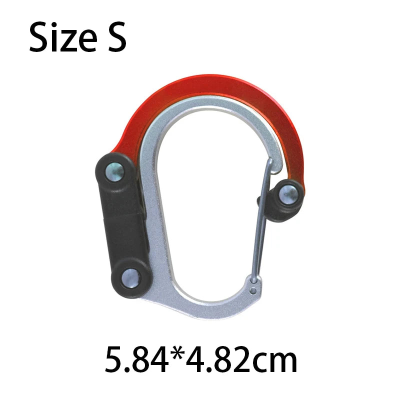 Multifunktionaler Hybrid Gear Clip Karabiner mit 360°