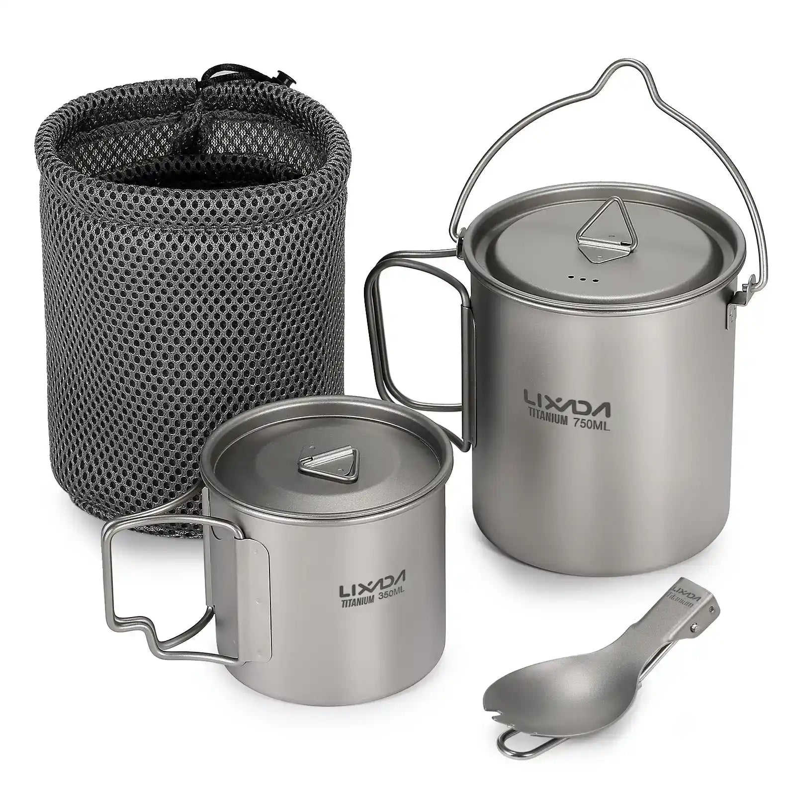 Lixada Titan Geschirrset 750ml Topf & 350ml Becher – clever-campen Camping & Outdoor Schweiz