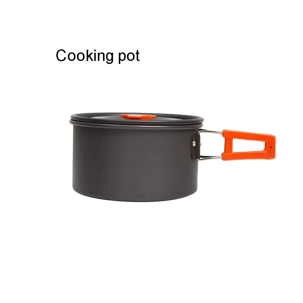 Camping Kochgeschirr Set Aluminium für Outdoor-Aktivitäten
