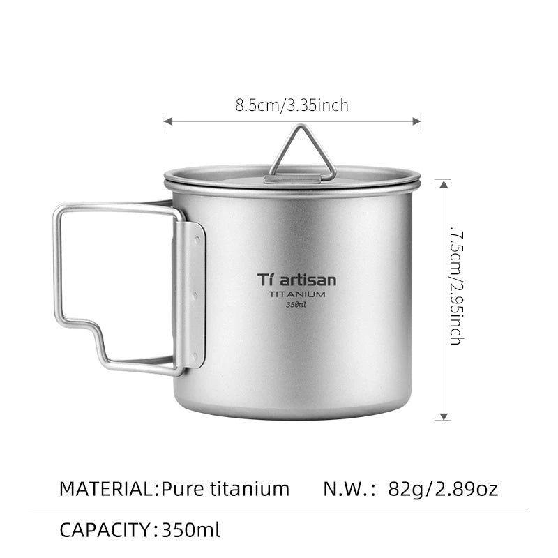 Tiartisan Titan Camping Geschirrset mit Töpfen und Besteck