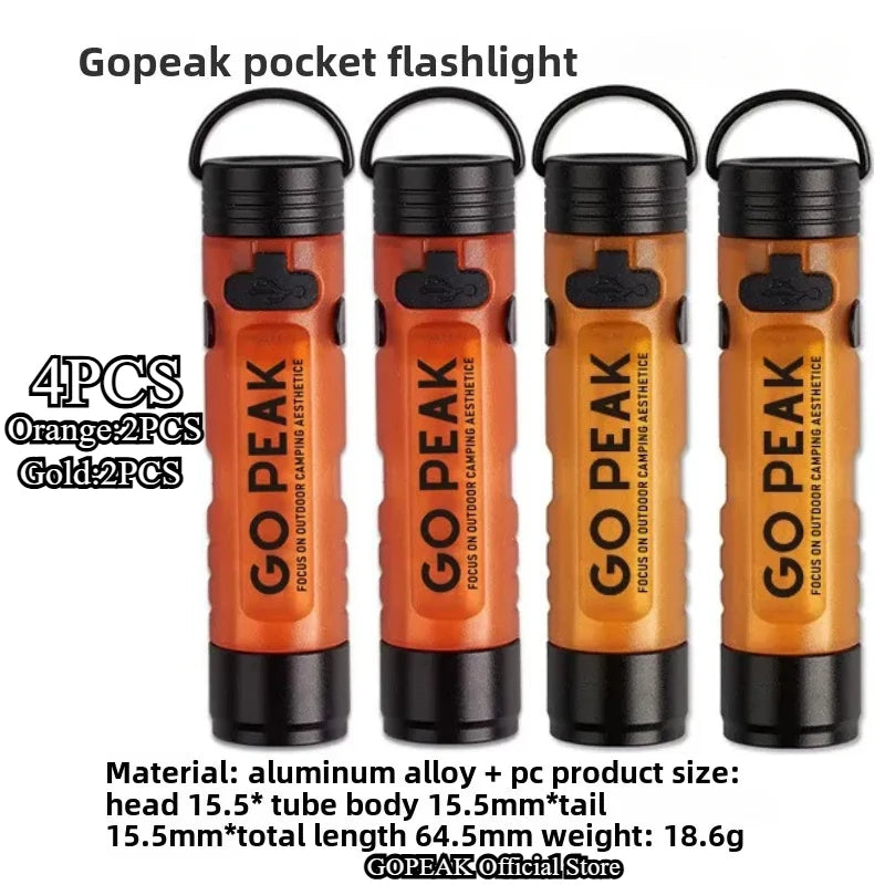 GOPEAK Mini Taschenlampe mit Schlüsselanhänger für Outdoor