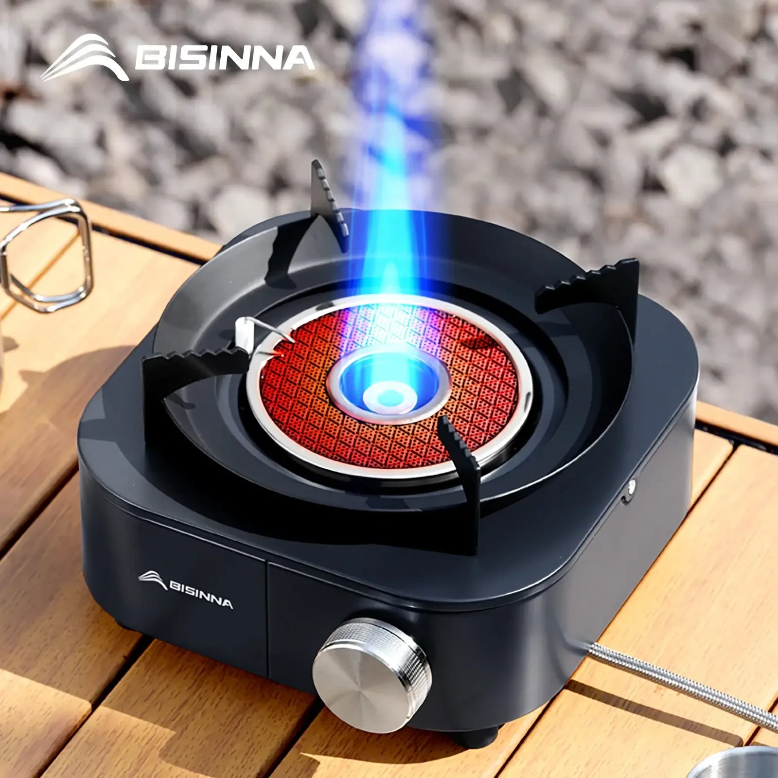 BISINNA 4000W Gasbrenner – Tragbarer Campingkocher – clever-campen Camping & Outdoor Schweiz