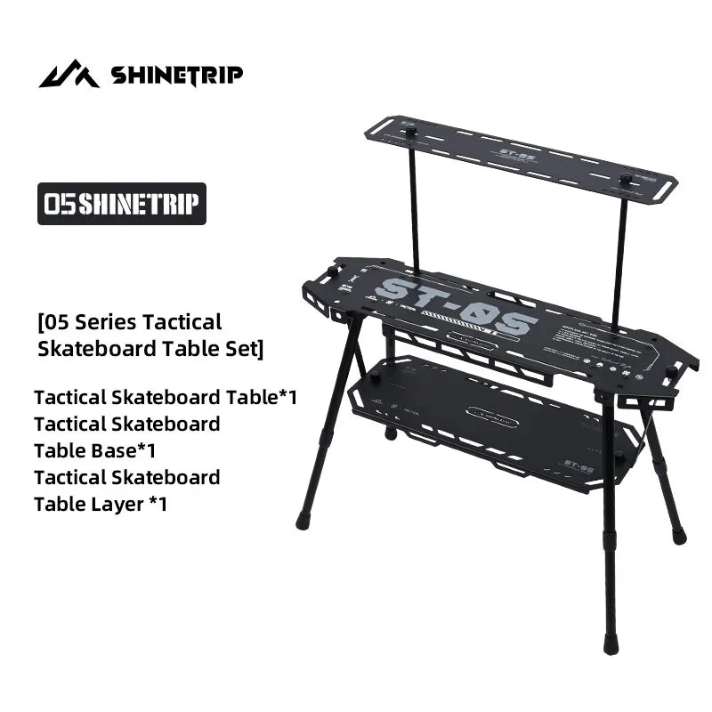 ShineTrip Aluminium Campingtisch klappbar und erweiterbar
