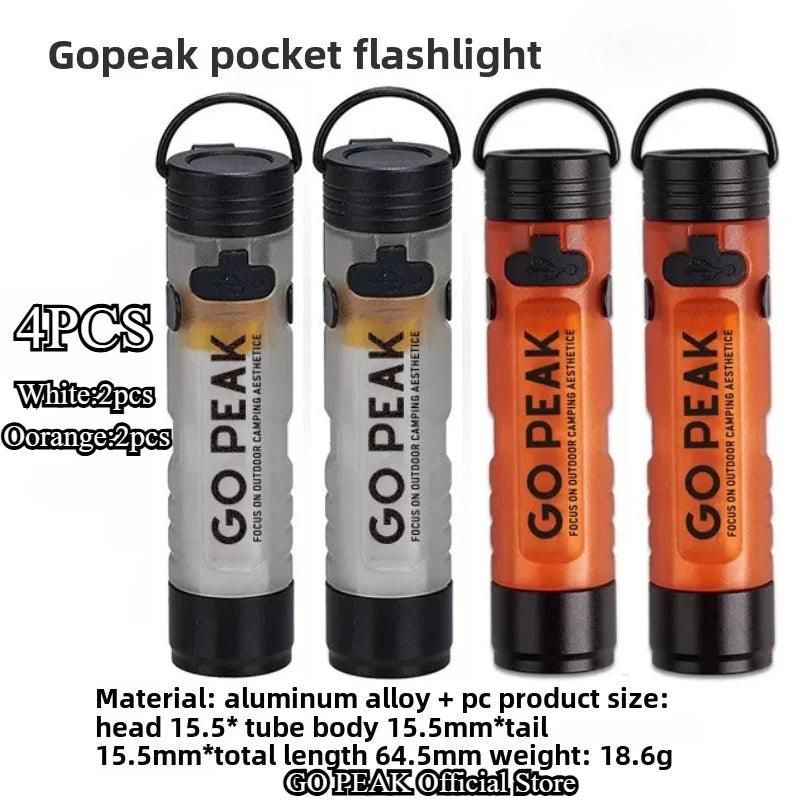 GOPEAK Mini Taschenlampe mit Schlüsselanhänger für Outdoor
