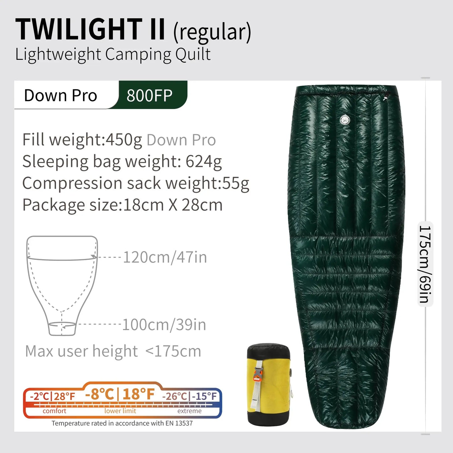 AEGISMAX Wind Hard Twilight 10D -5°C Daunenschlafsack