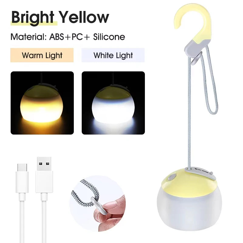 Hängende Campinglampe