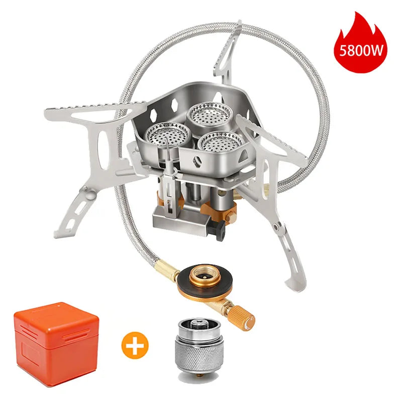 Camping Windproof Gas Stove 3500W – Tragbarer Kocher