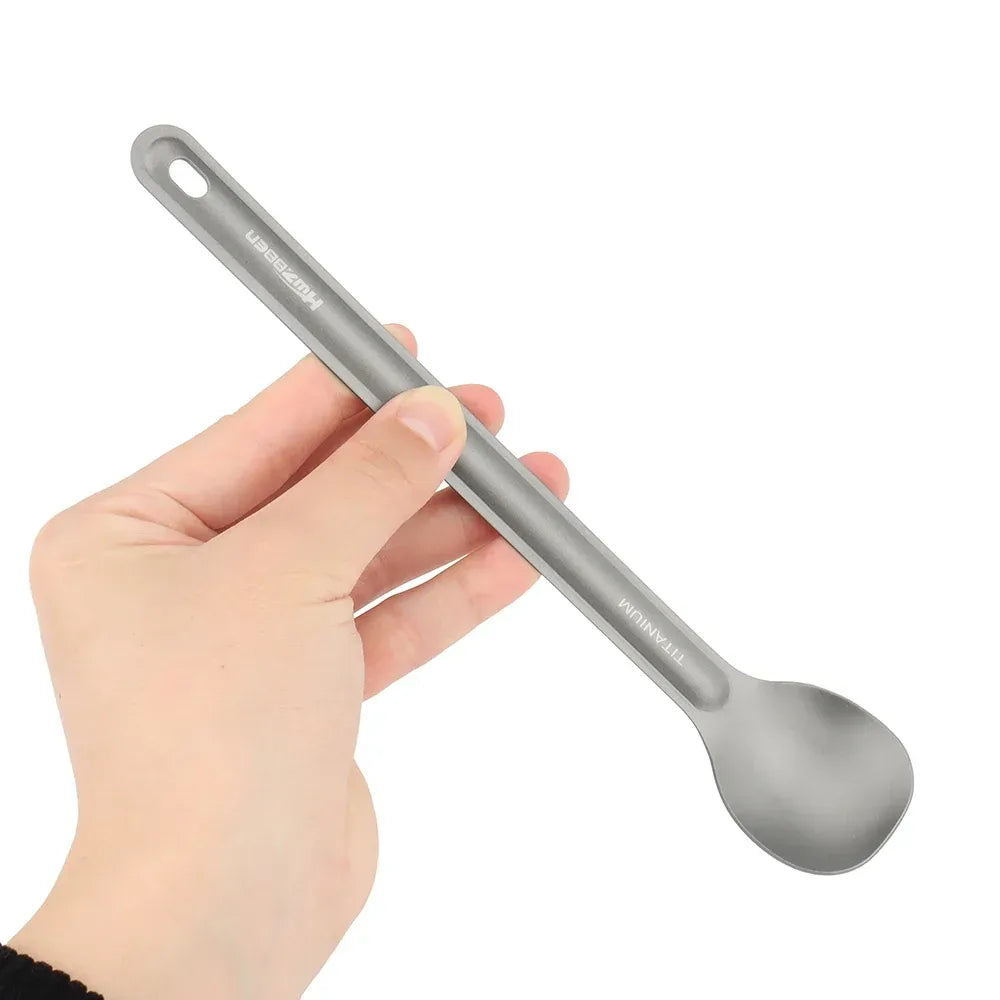 Titanium Langer Löffel für Outdoor und Camping – clever-campen Camping & Outdoor Schweiz