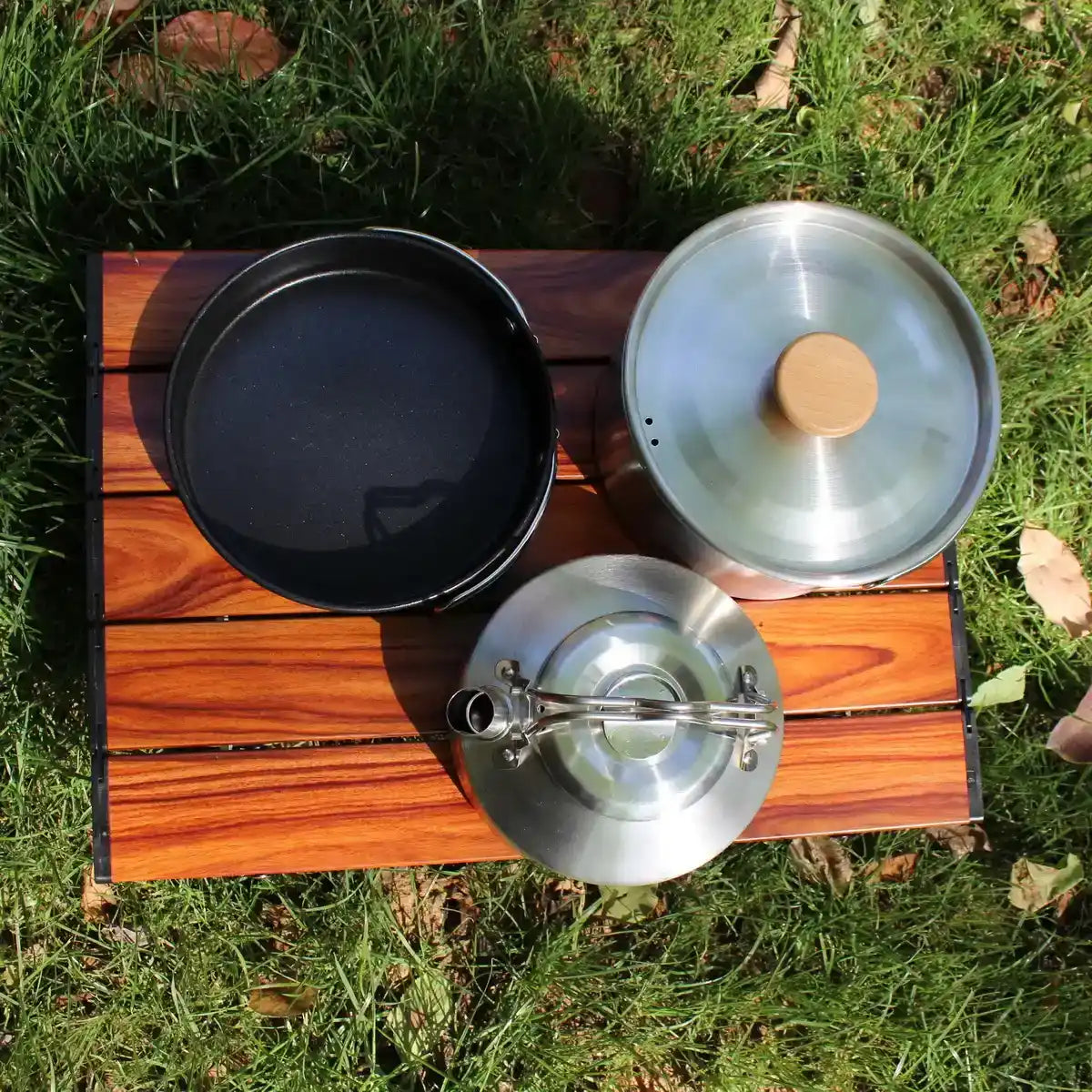 Leaftour Edelstahl Camping Kochgeschirr Set für 2-3 Personen – clever-campen Camping & Outdoor Schweiz