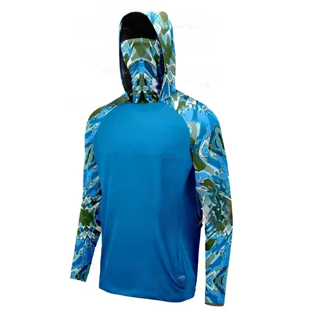 Herren Angler Hoodie mit UV-Schutz und Maske