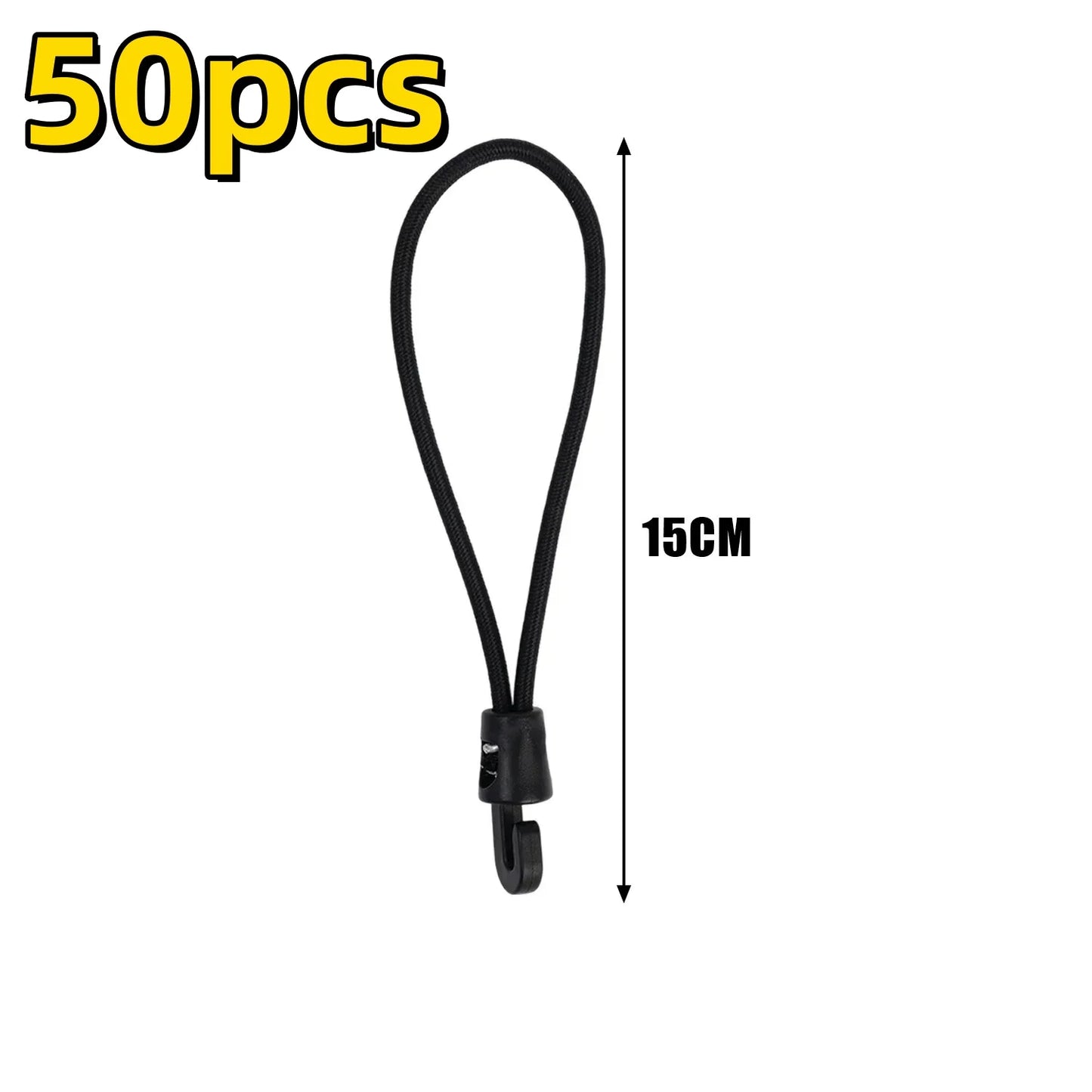 Bungee Cord mit Haken 100 Stück – Hoch elastisch