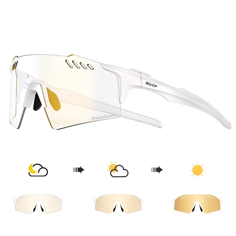 Photochrome Fahrradbrille UV400 für Outdoor-Sport