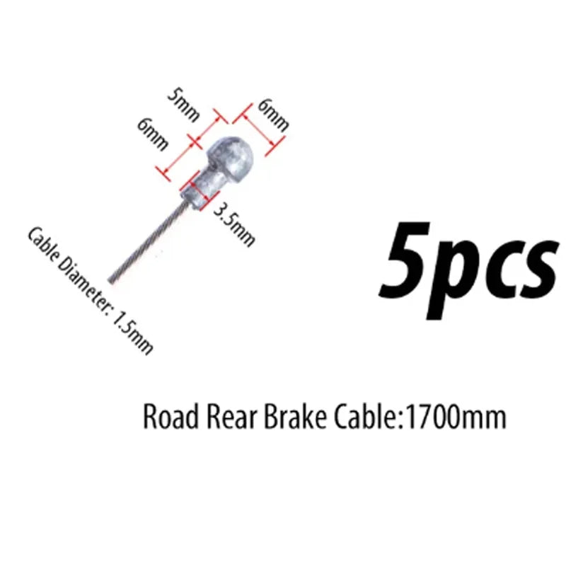 10er Set Brems- und Schaltkabel für Fahrräder