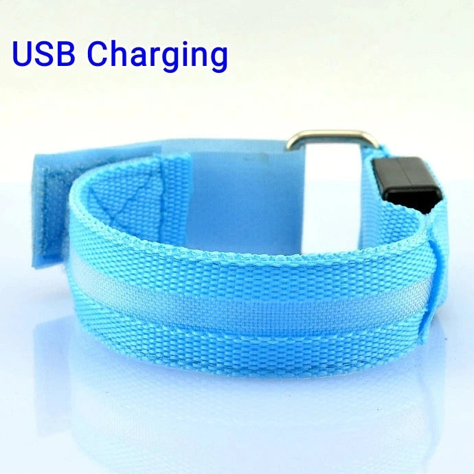 LED Sicherheitsarmband USB wiederaufladbar für Outdoor-Sport