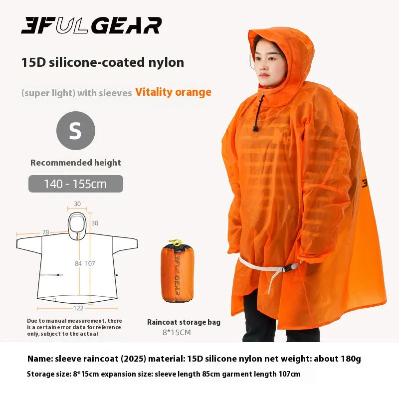 Ultraleichter Regenponcho für Outdoor-Aktivitäten