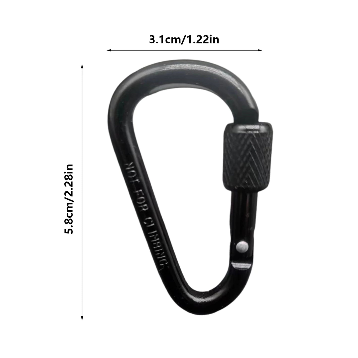 Doppelter Clip Karabiner Outdoor Haken für Rucksack