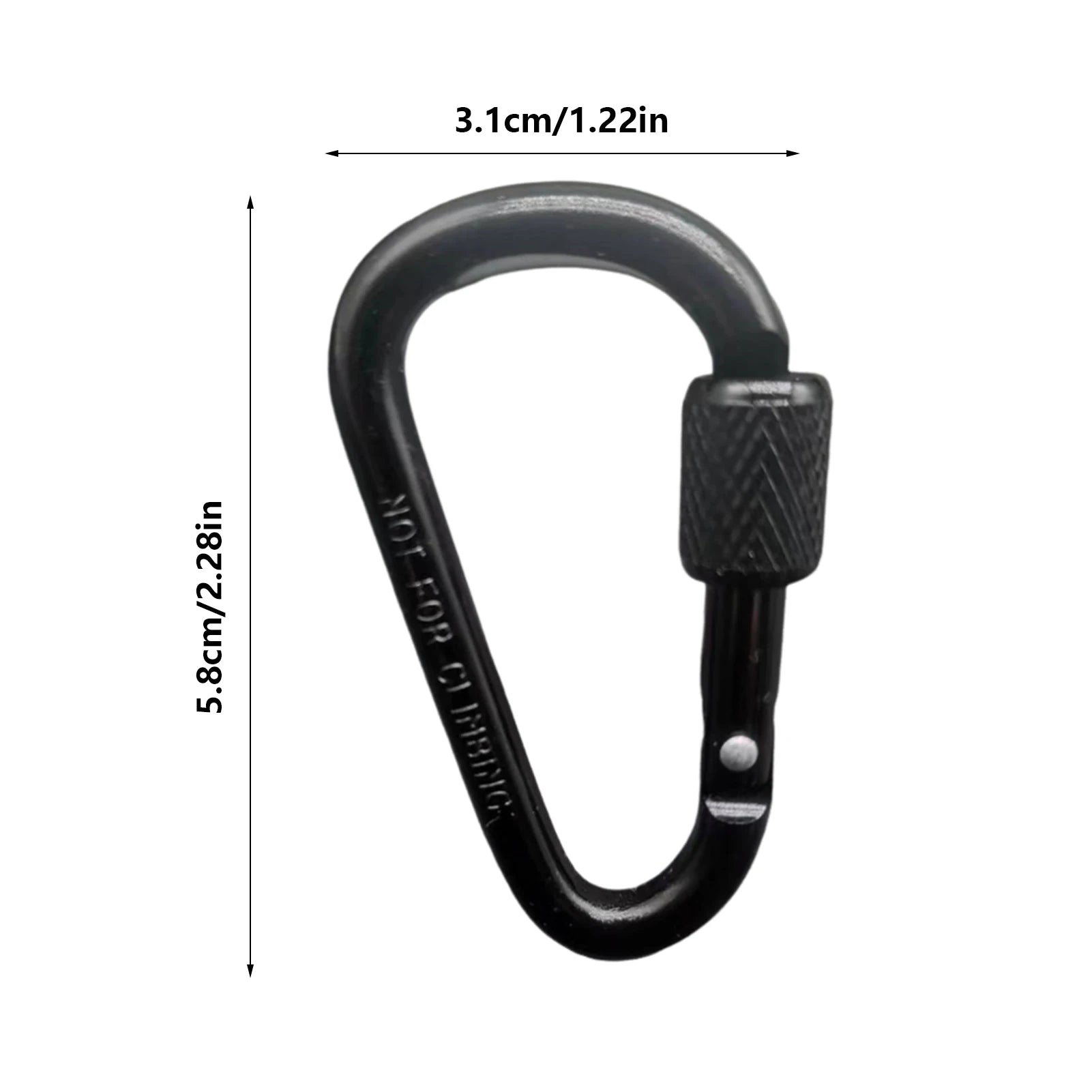 Doppelter Clip Karabiner Outdoor Haken für Rucksack