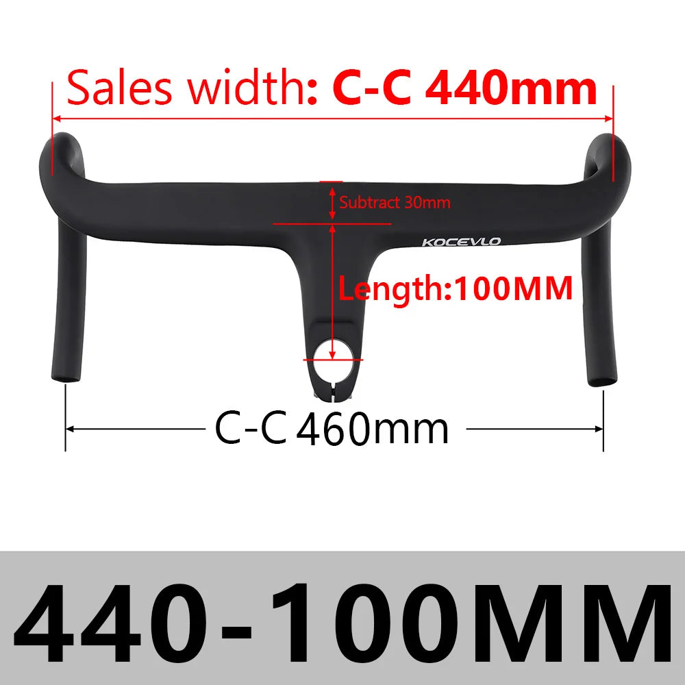 KOCEVLO X01 Carbon Fahrradlenker mit Spacer für 28.6mm