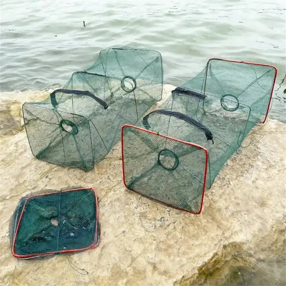 Zusammenklappbarer Fischkäfig aus Nylon für Krabben – clever-campen Camping & Outdoor Schweiz