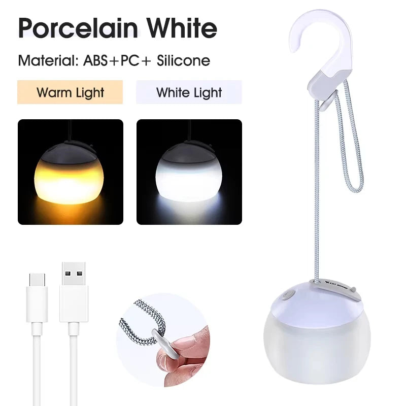 Hängende Campinglampe