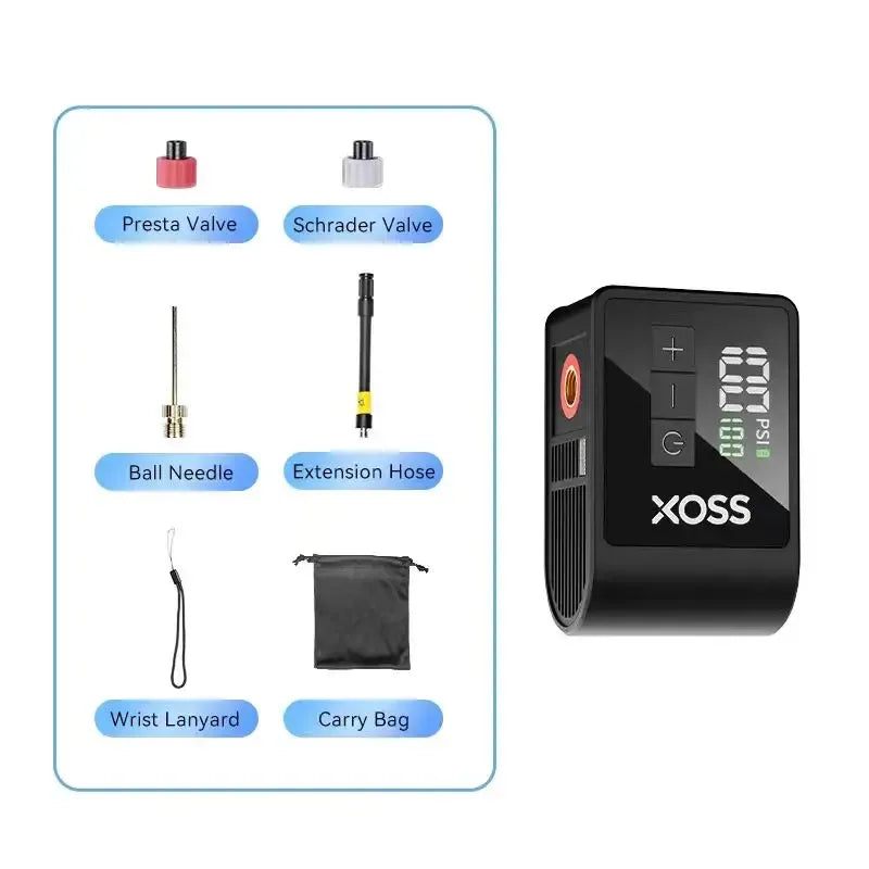 XOSS AirCube Elektrische Fahrradpumpe 120PSI – clever-campen Camping & Outdoor Schweiz