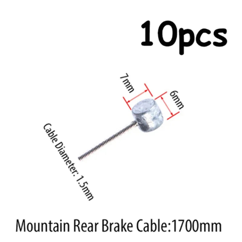 10er Set Brems- und Schaltkabel für Fahrräder