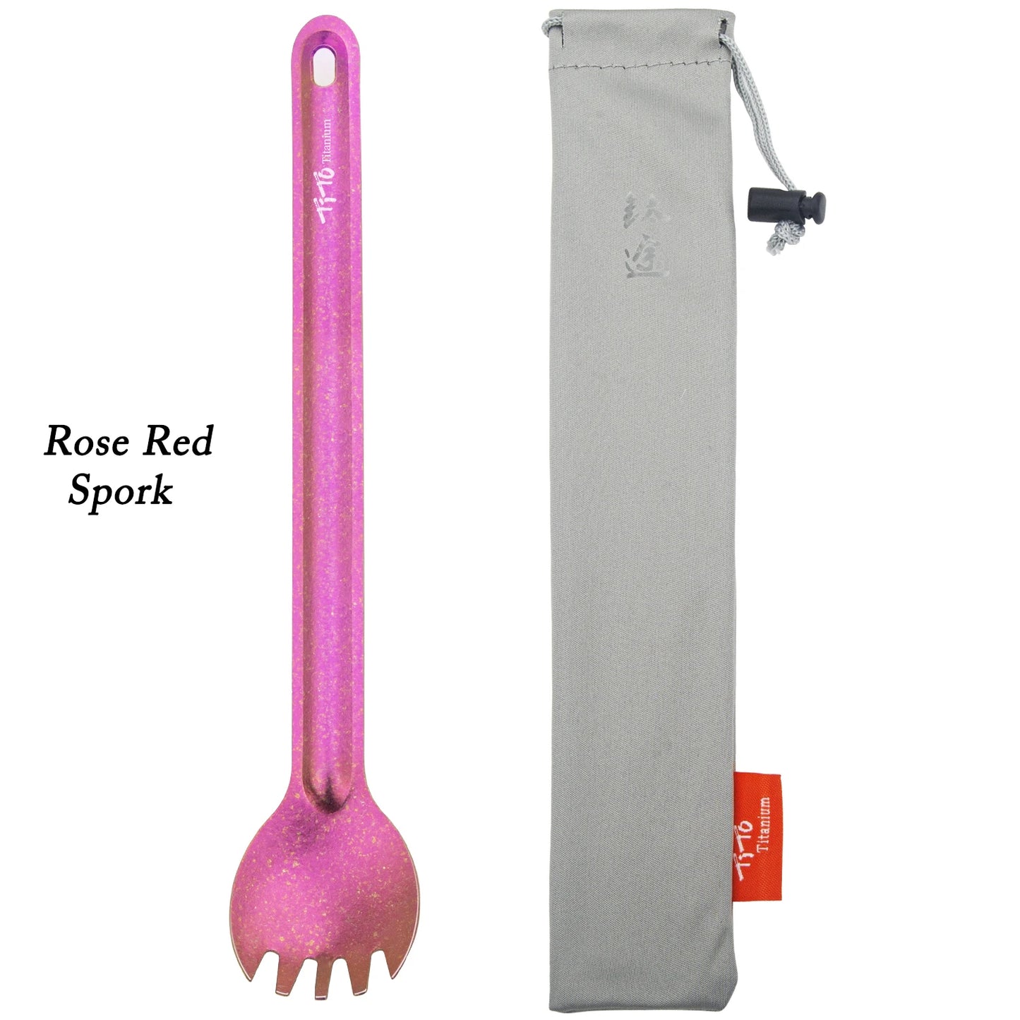 TiTo Titanium Spork mit langem Griff – ultraleicht