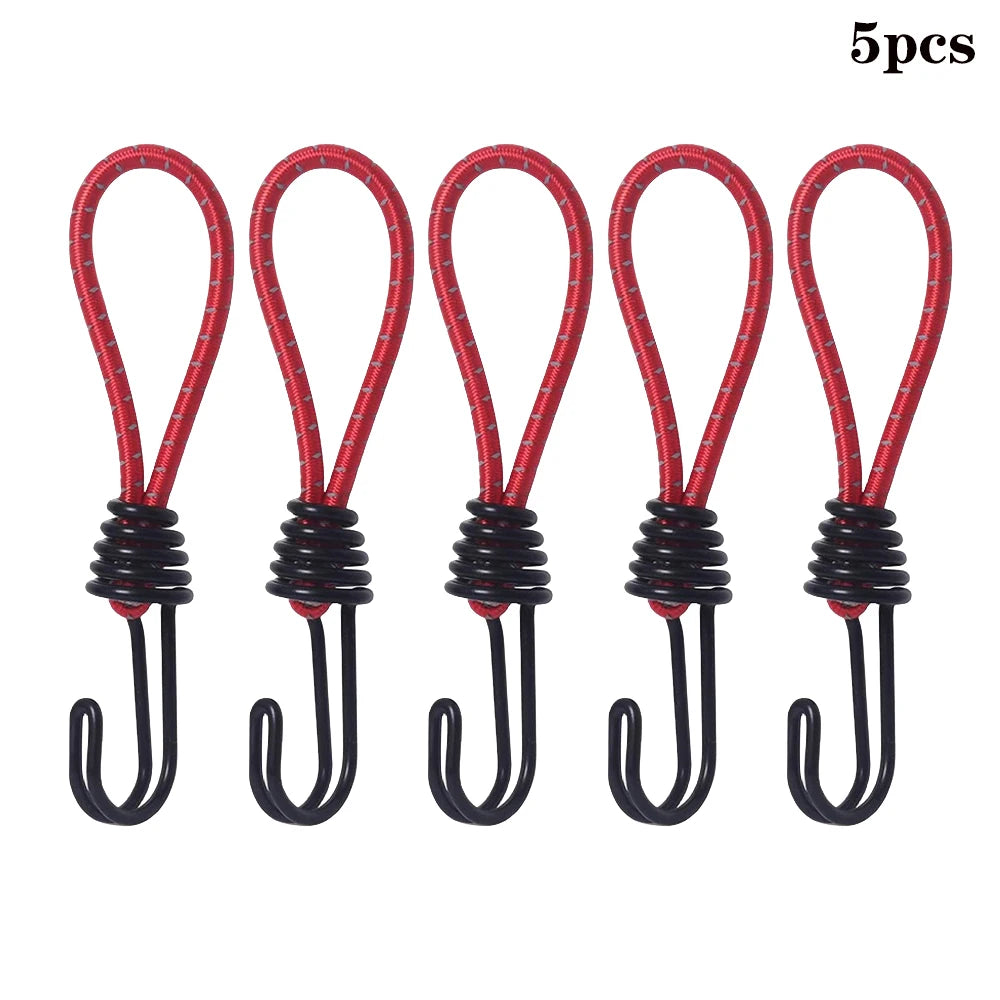 4er Set Gummiseil mit Haken für Camping und Outdoor