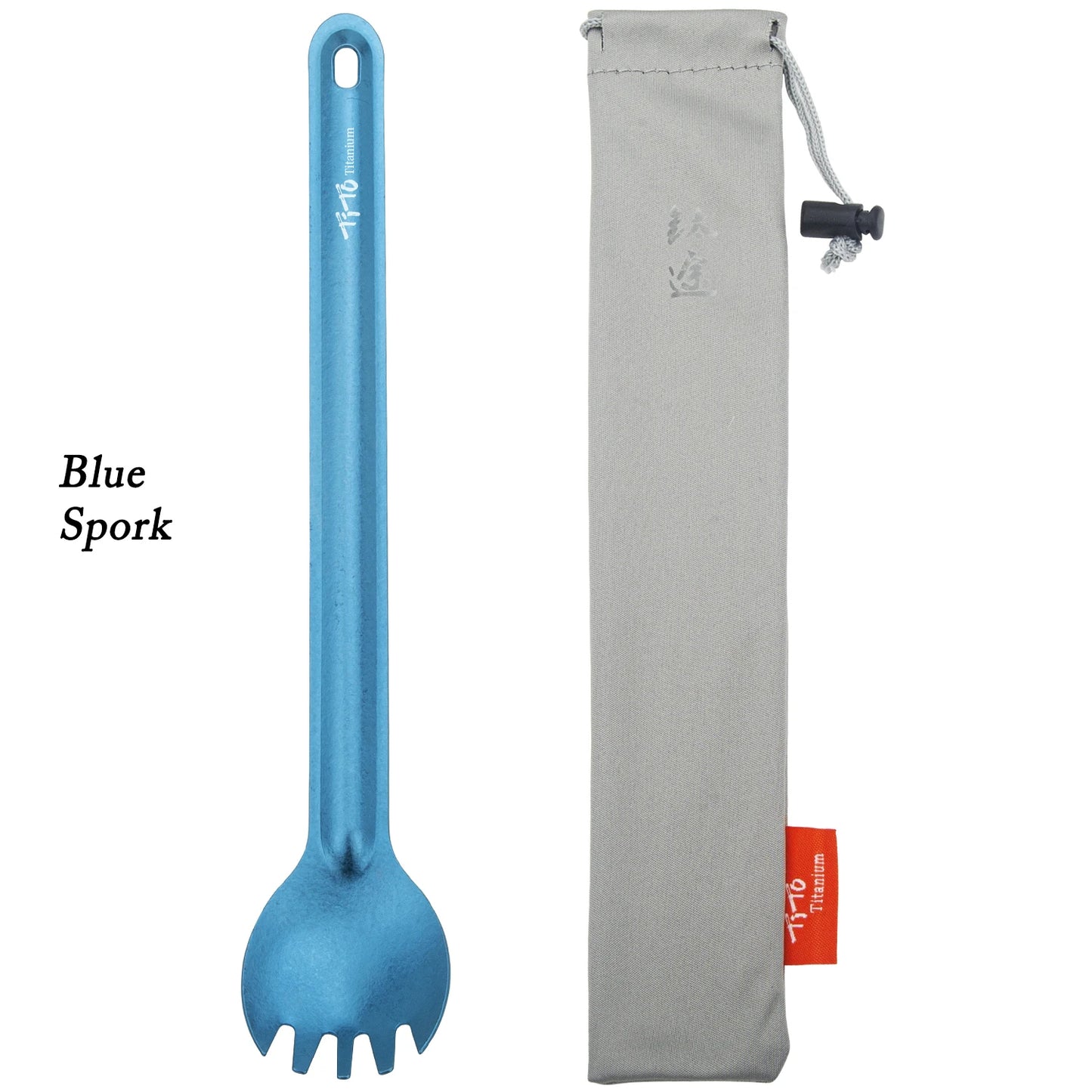 TiTo Titanium Spork mit langem Griff – ultraleicht