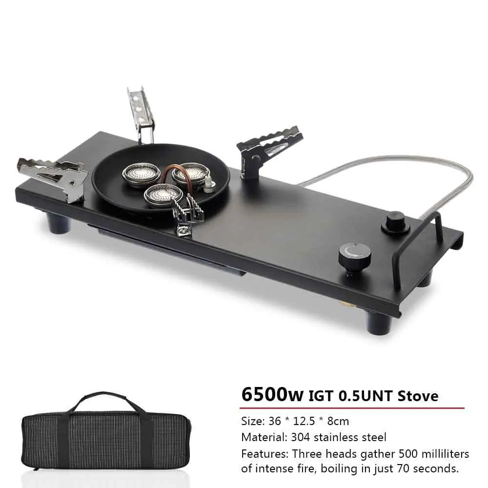 Pandatour Camping IGT Gasherd 6500W tragbar für Outdoor