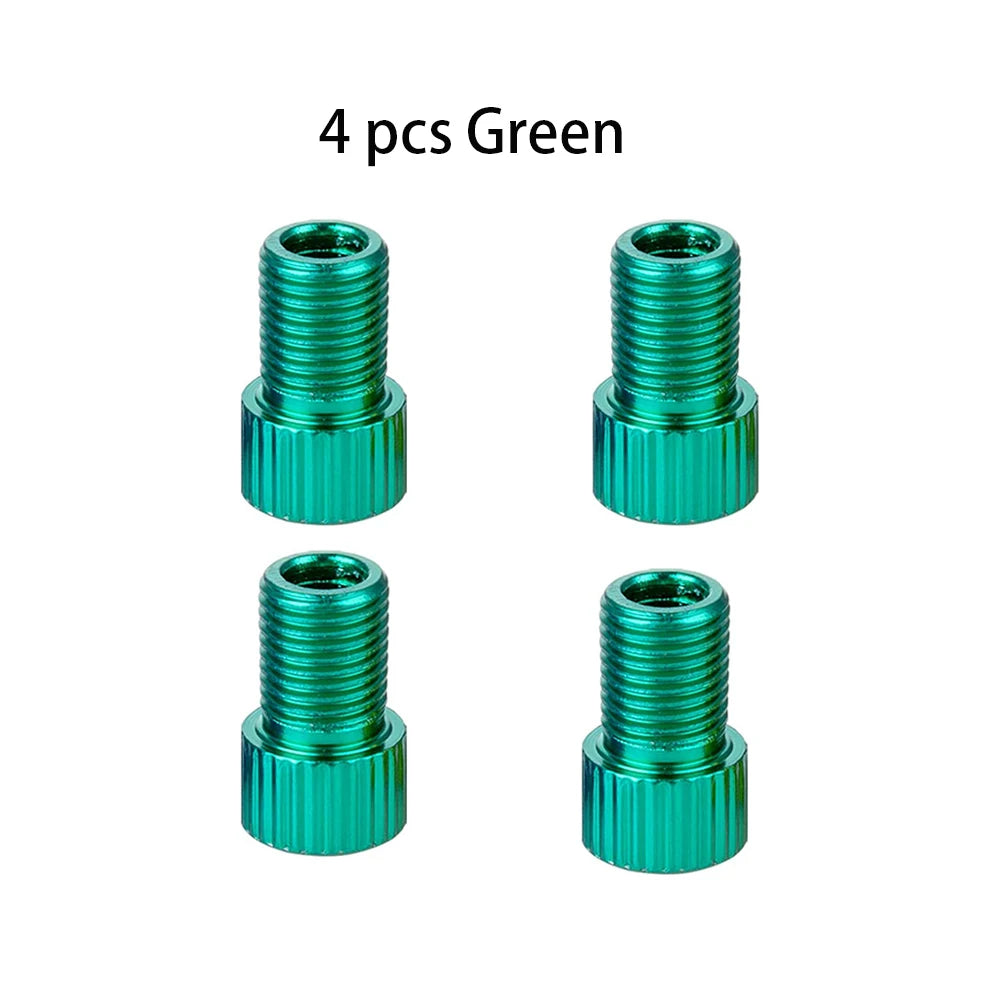 10 Farben Aluminium Ventiladapter Presta zu Schrader
