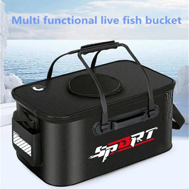 Faltbarer Fischbehälter für Angler – Tragbare Wasserbox – clever-campen Camping & Outdoor Schweiz