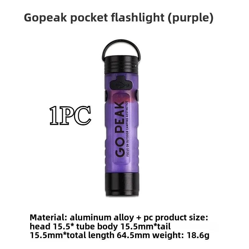 GOPEAK Mini Taschenlampe mit Schlüsselanhänger für Outdoor