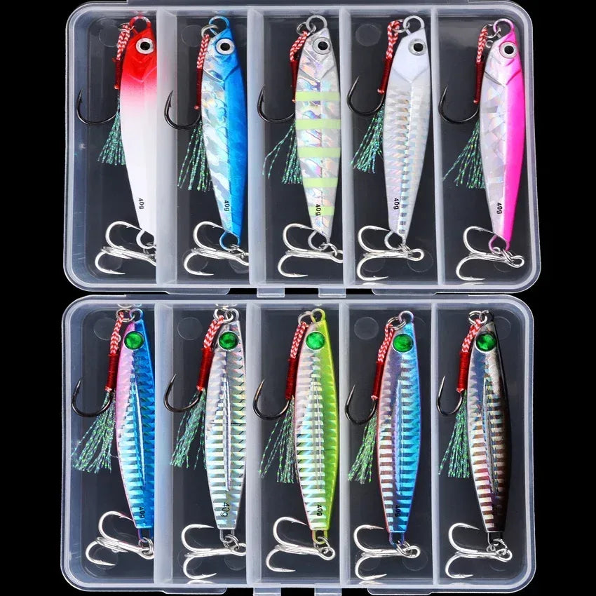 Metal Jig Angelköder 7g-40g für Salzwasserfischen – clever-campen Camping & Outdoor Schweiz