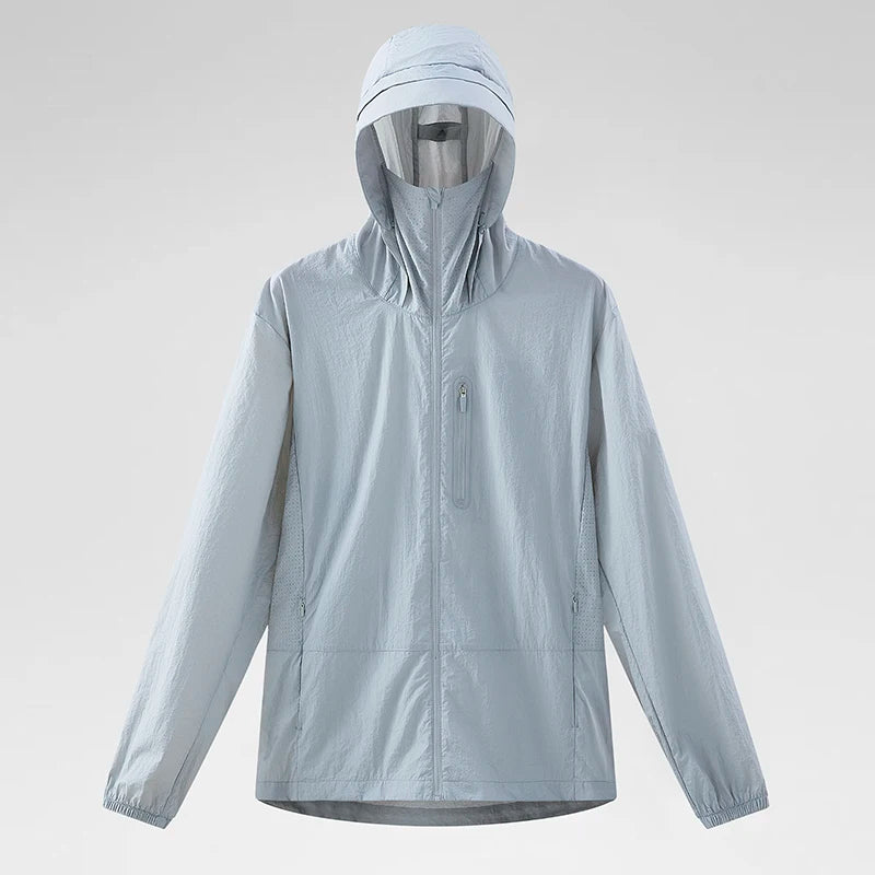 Wasserdichte UV-Schutzjacke mit UPF 50+ für Outdoor