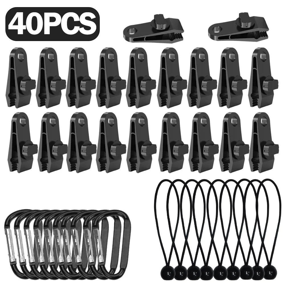 Zelt Clips Set 5 oder 40 Stück – Hochwertige
