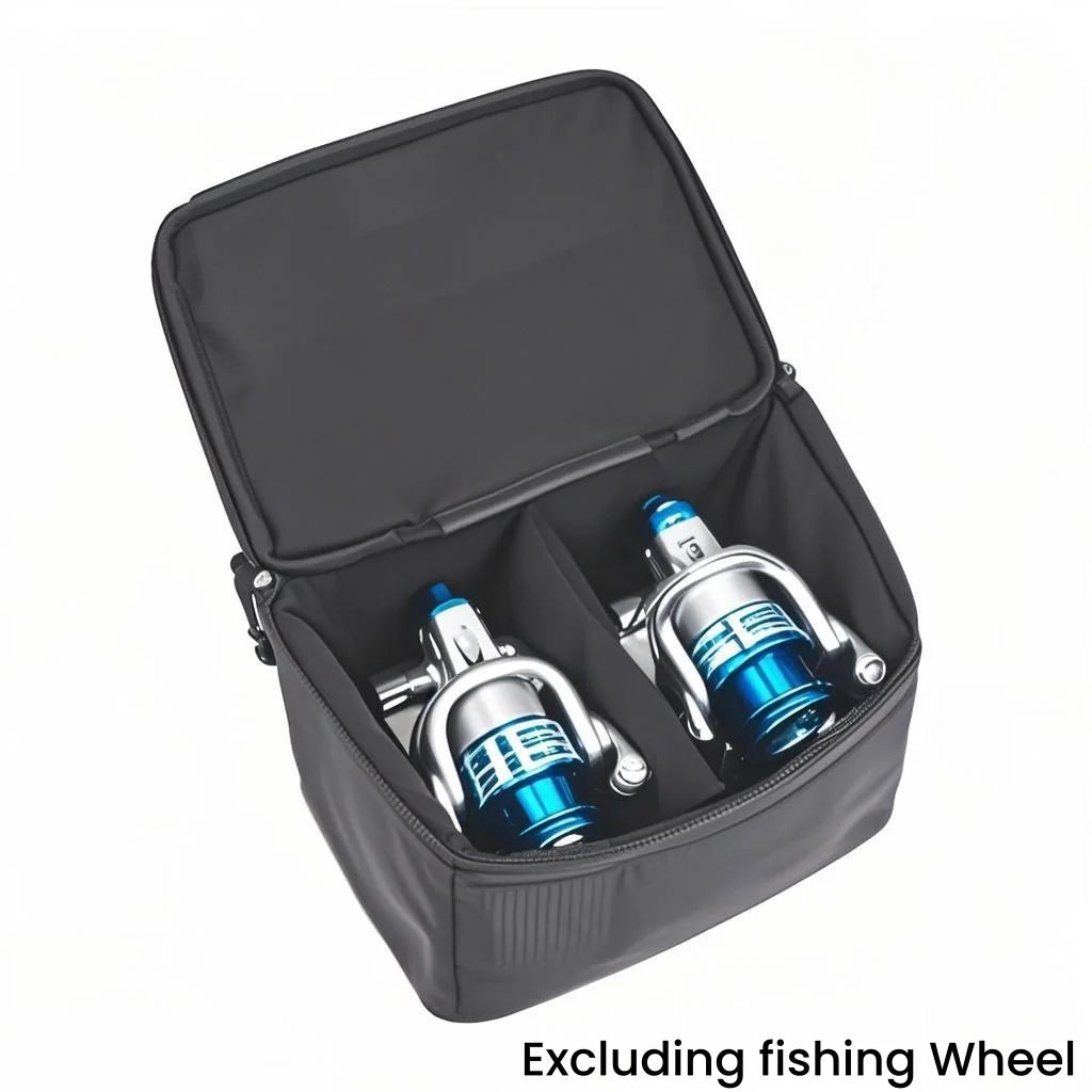 Wasserfeste Angeltasche mit 6 Fächern für Rollen und Zubehör